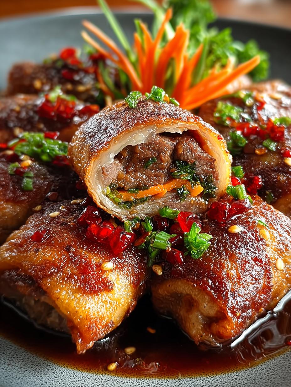 Ginger Carrot Beef Rolls: 10 Irresistible Bites - Ginger Carrot Beef Rolls - additional detail