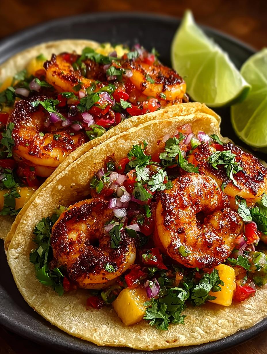 Honey Chipotle Shrimp Tacos