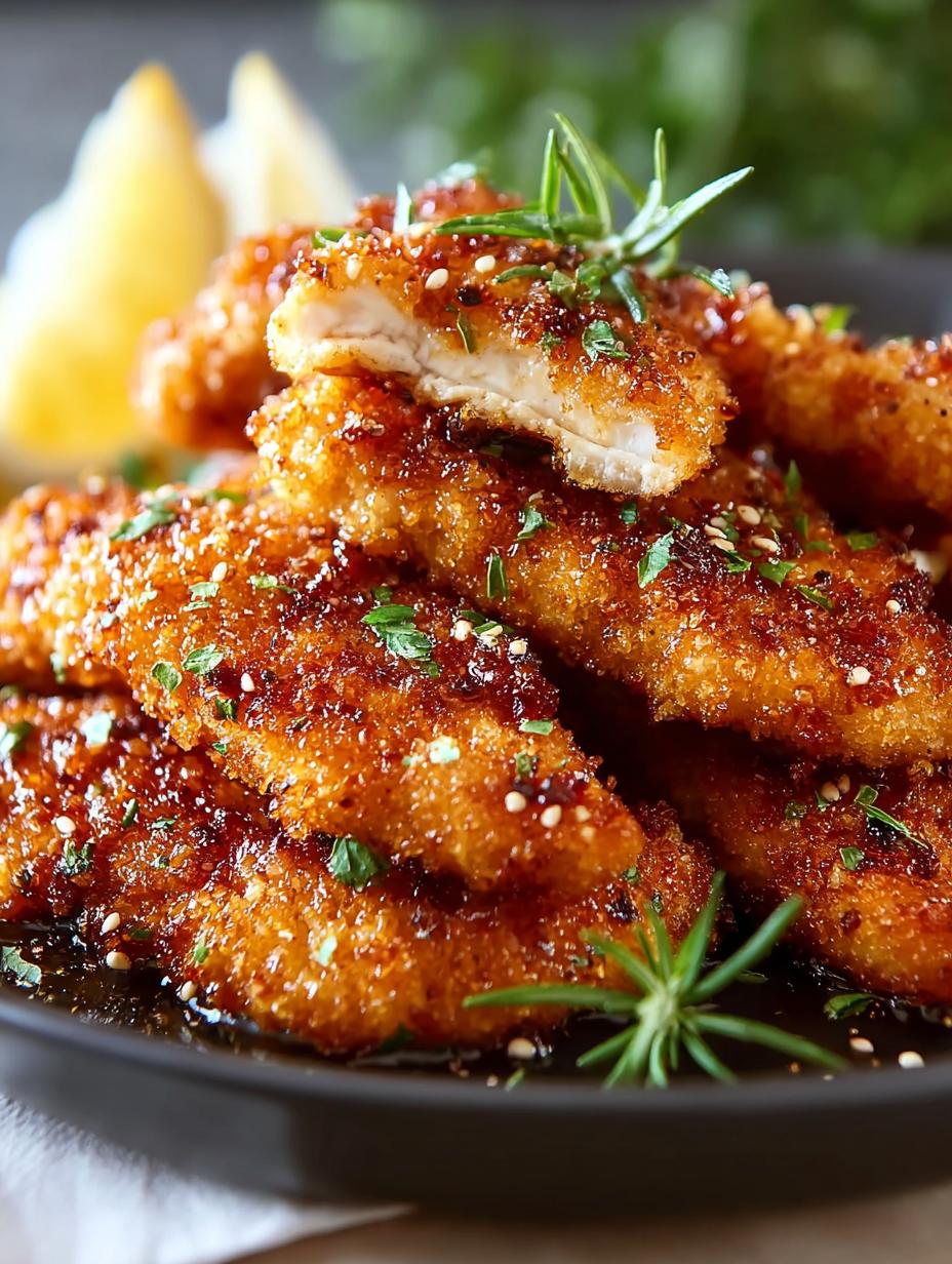 Crispy Honey Garlic Chicken Tenders for Your Family - Honey Garlic Chicken Tenders - main visual representation