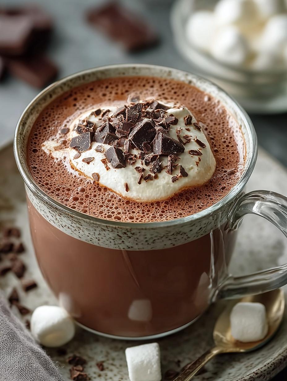Decadent Hot Chocolate with Chocolate Chips to Savor - Hot Chocolate with Chocolate - additional detail