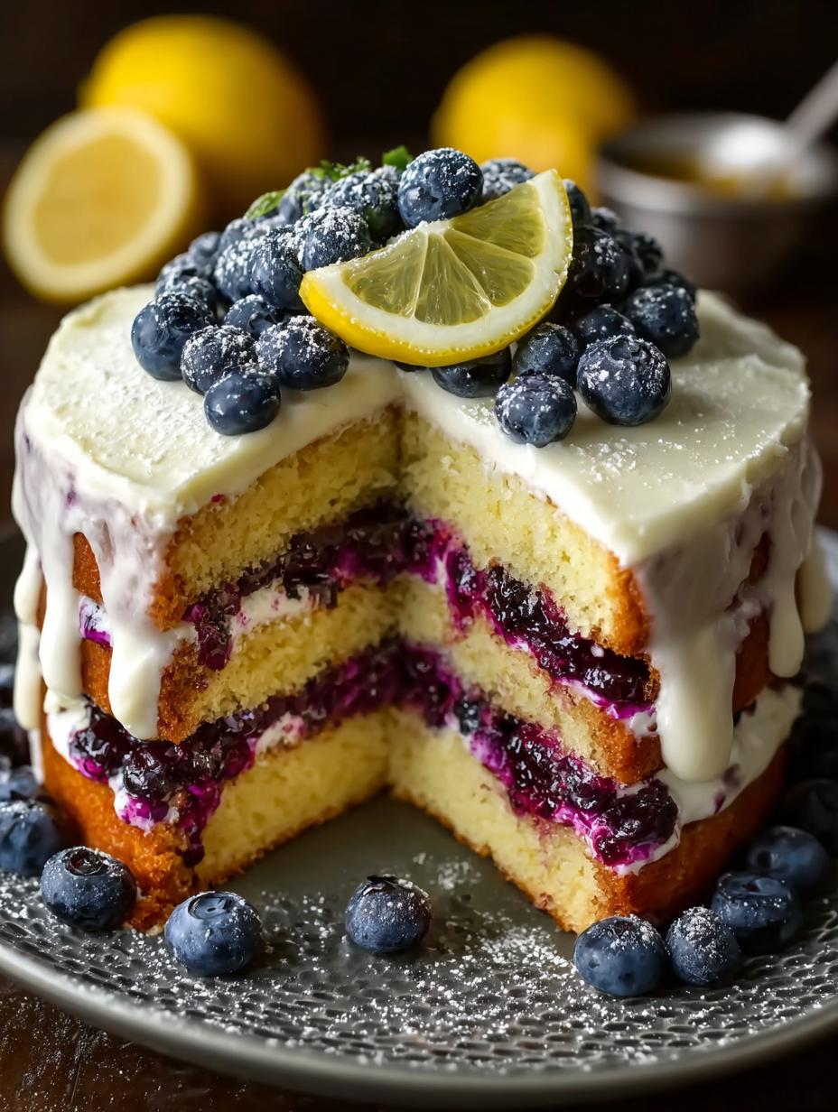 Lemon Blueberry Layer Cake: 7 Steps to Deliciousness - Lemon Blueberry Layer Cake - main visual representation