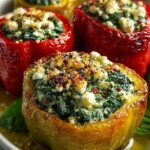 Mediterranean Spinach Feta Stuffed