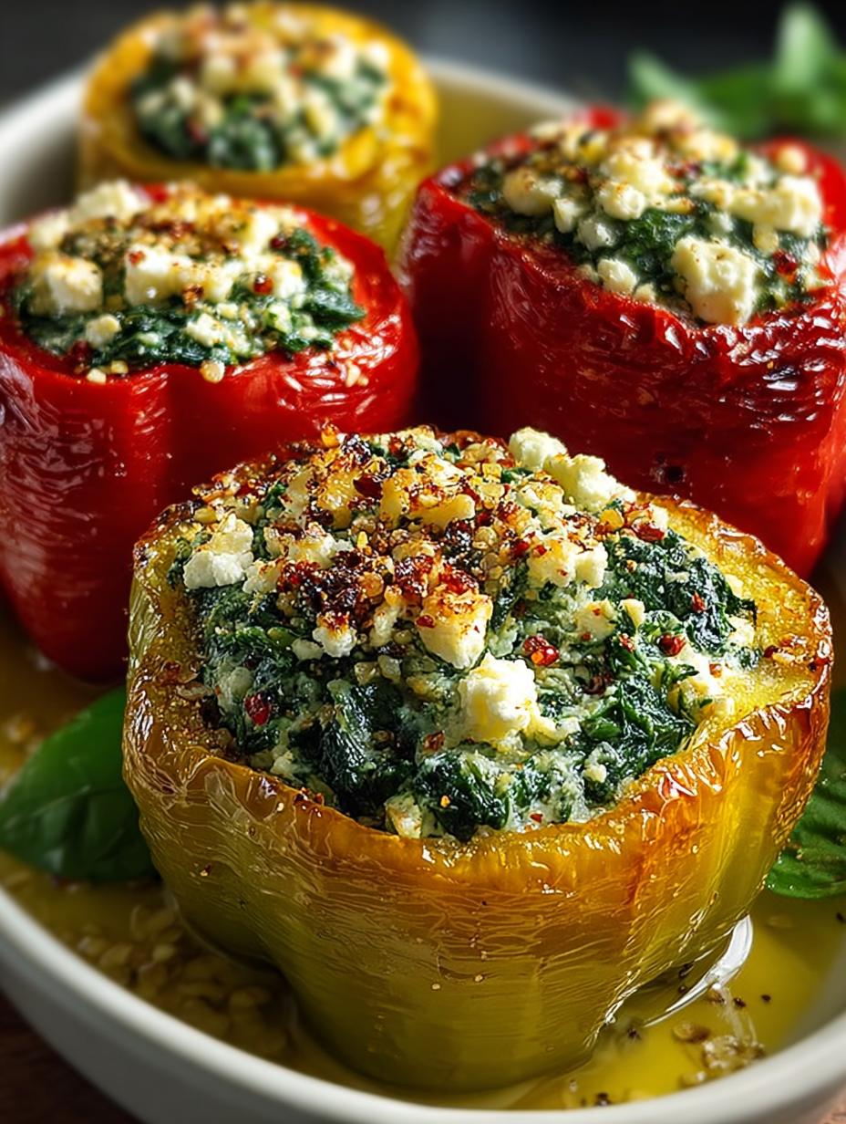 Mediterranean Spinach Feta Stuffed
