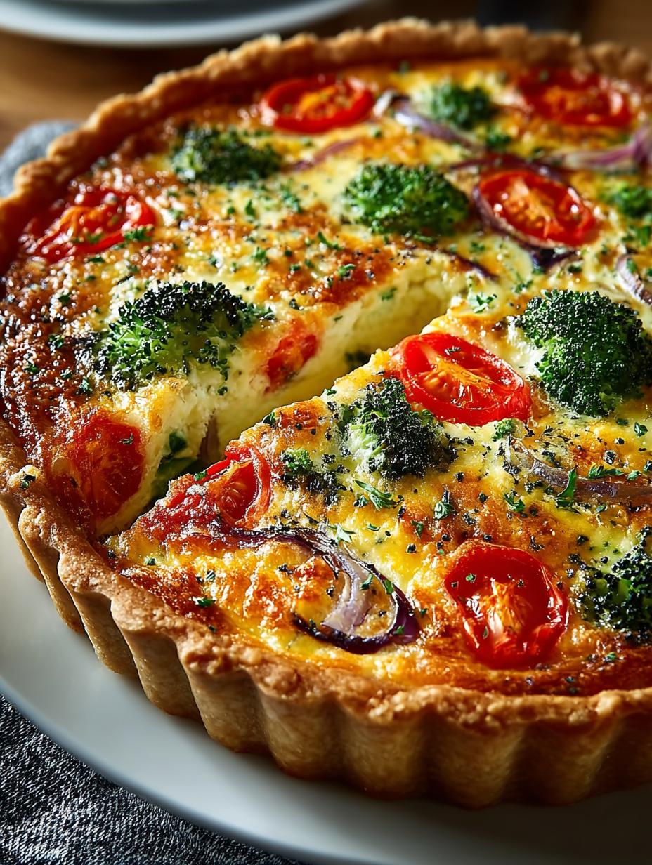 Delicious Mixed Vegetable Quiche: A Wholesome Delight - Mixed Vegetable Quiche - main visual representation