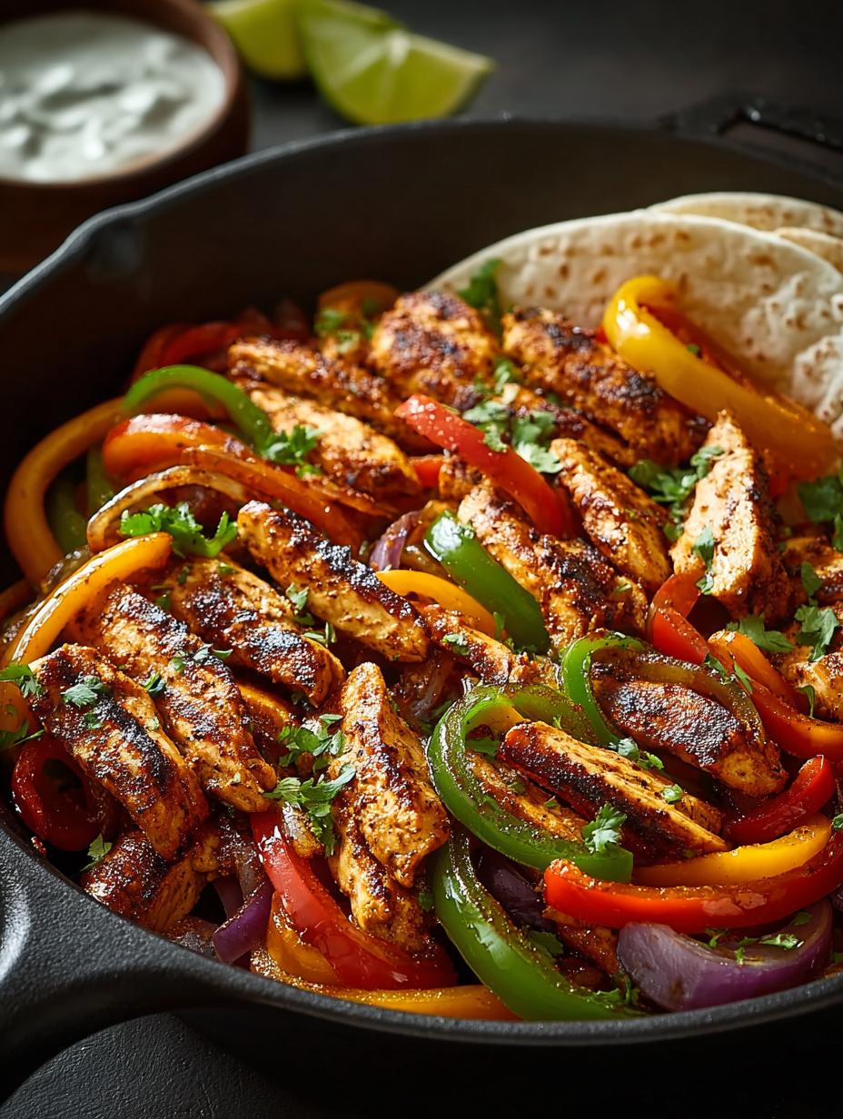 One Pan Chicken Fajitas: 30-Minute Flavorful Delight - One Pan Chicken Fajitas - main visual representation