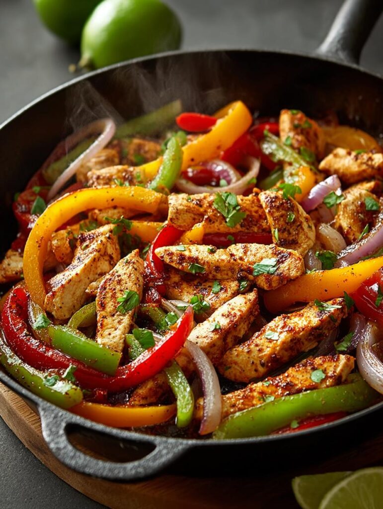One Pan Chicken Fajitas