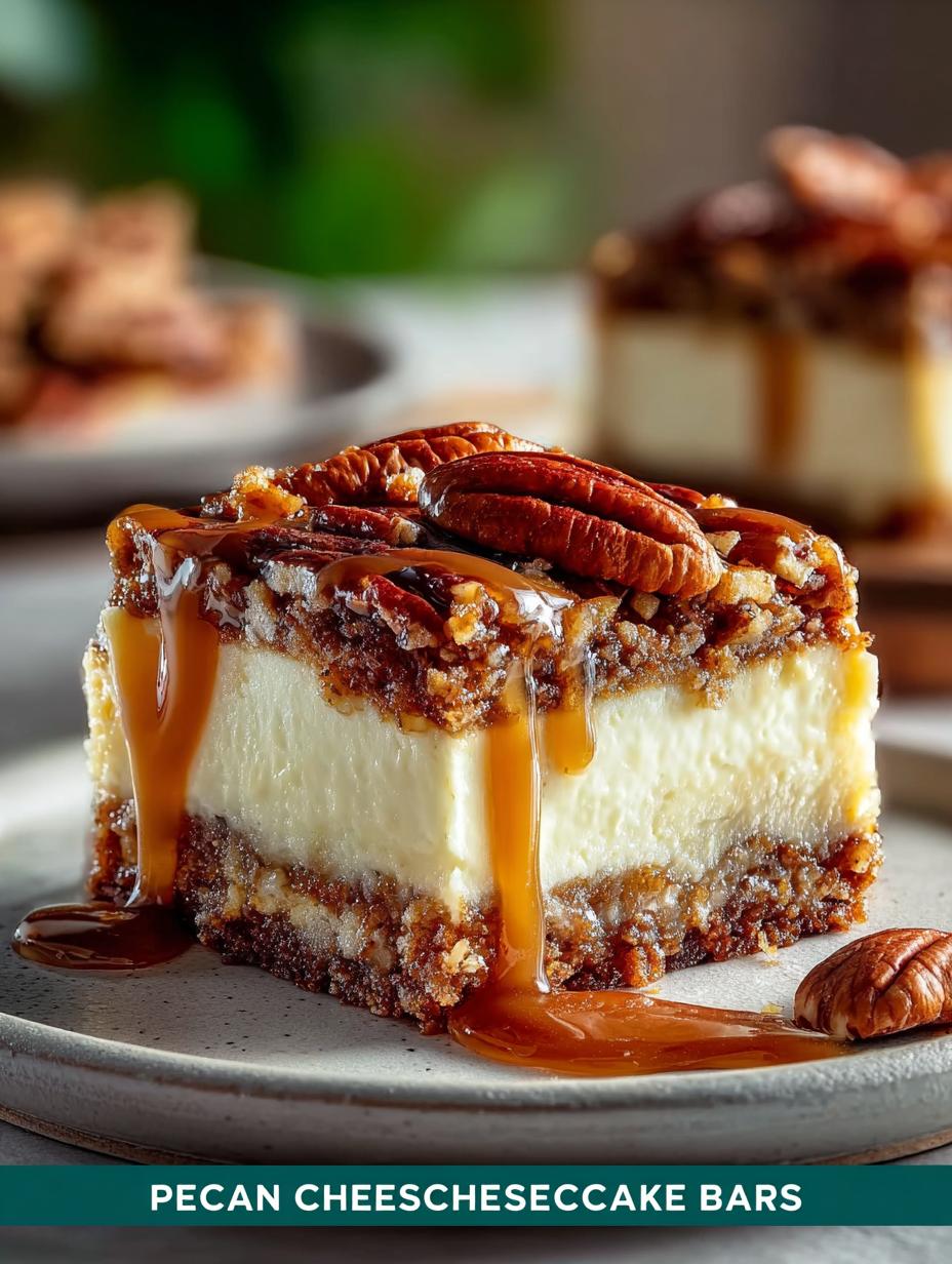 Pecan Pie Cheesecake Bars: 12 Layers of Pure Bliss - Pecan Pie Cheesecake Bars - additional detail
