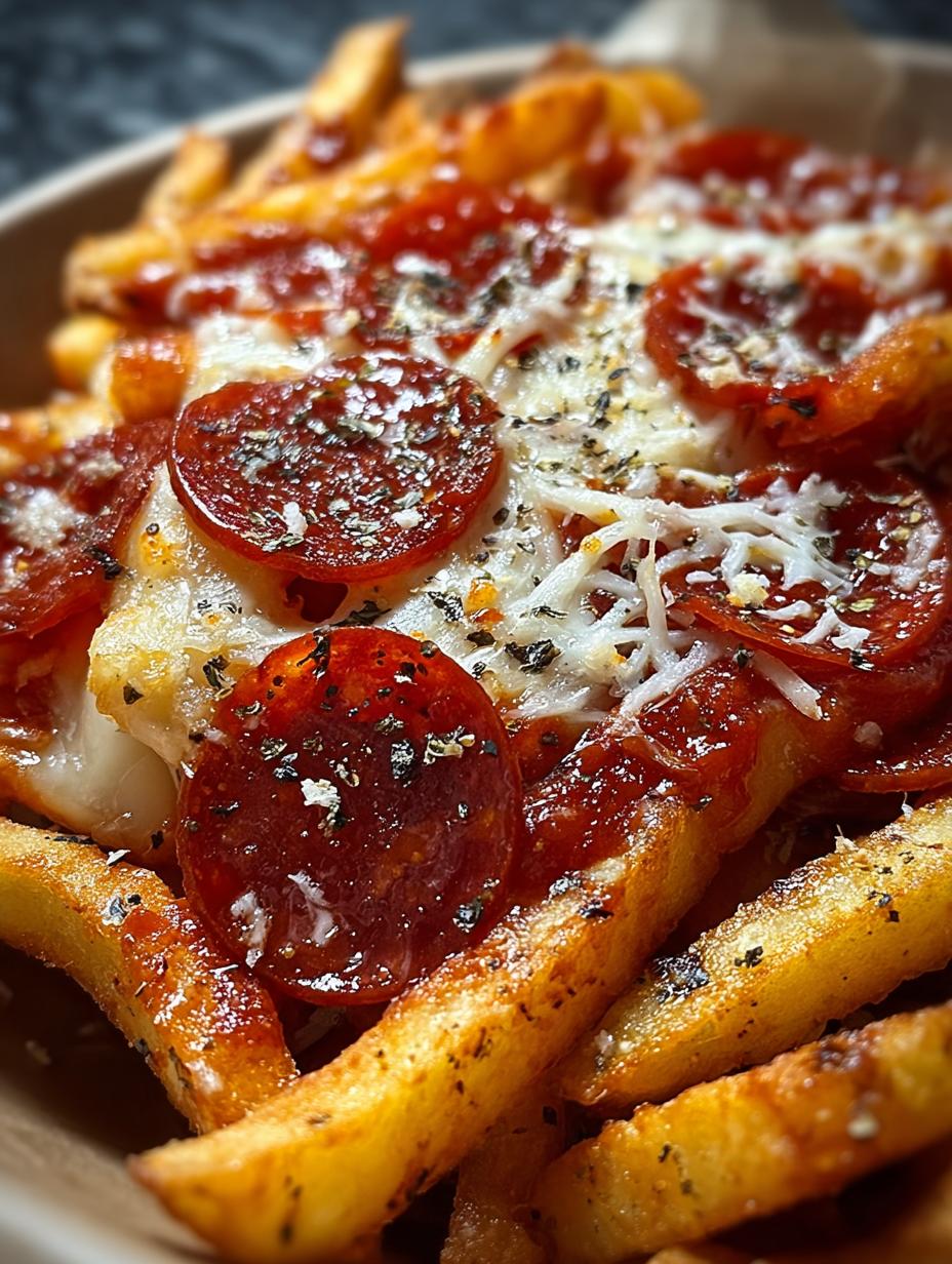 Pepperoni Pizza Fries Cheesy Delight in 35 Minutes - Pepperoni Pizza Fries Cheesy - main visual representation