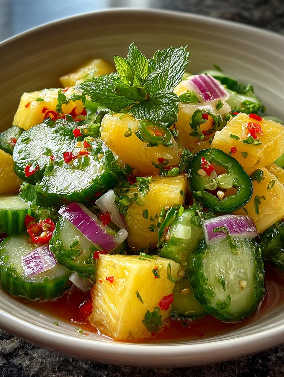 Pineapple Cucumber Salad Refreshing: 4 Simple Steps - Pineapple Cucumber Salad Refreshing - main visual representation