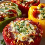 Pizza Stuffed Peppers Dinner