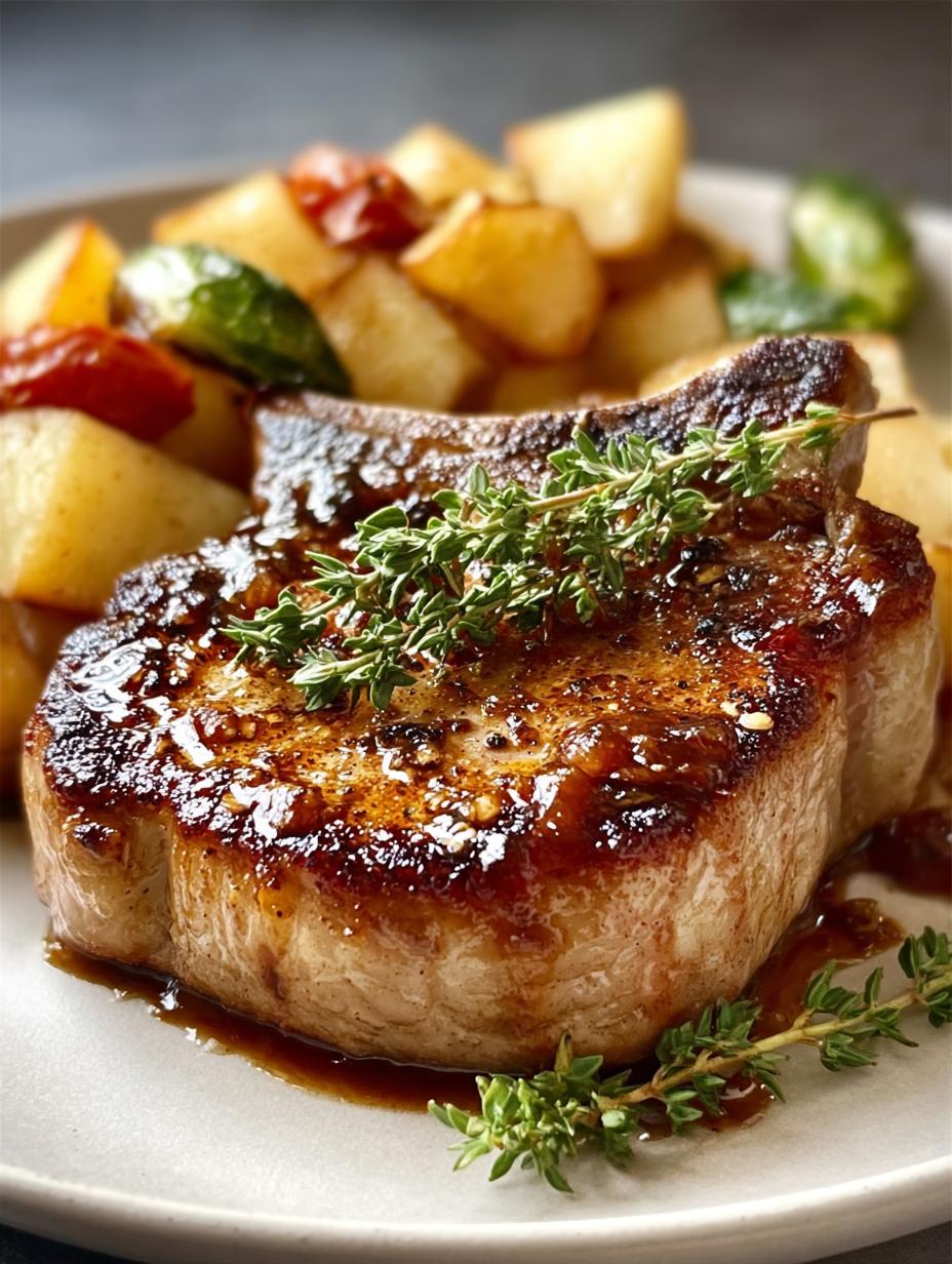 Savor Juicy Pork Chops with Applesauce for Cozy Nights - Pork Chops with Applesauce - main visual representation