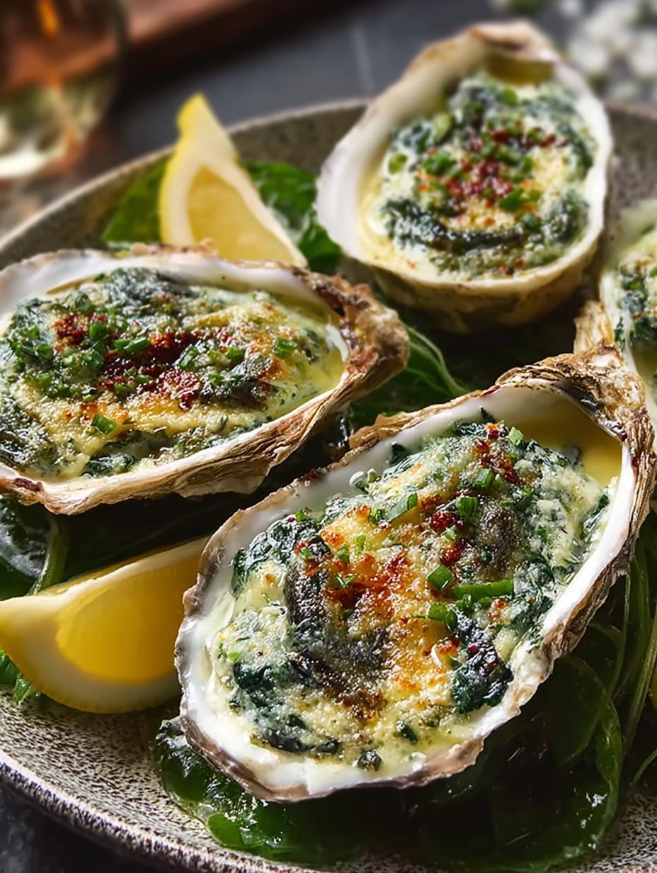 Rockin Oysters Rockefeller