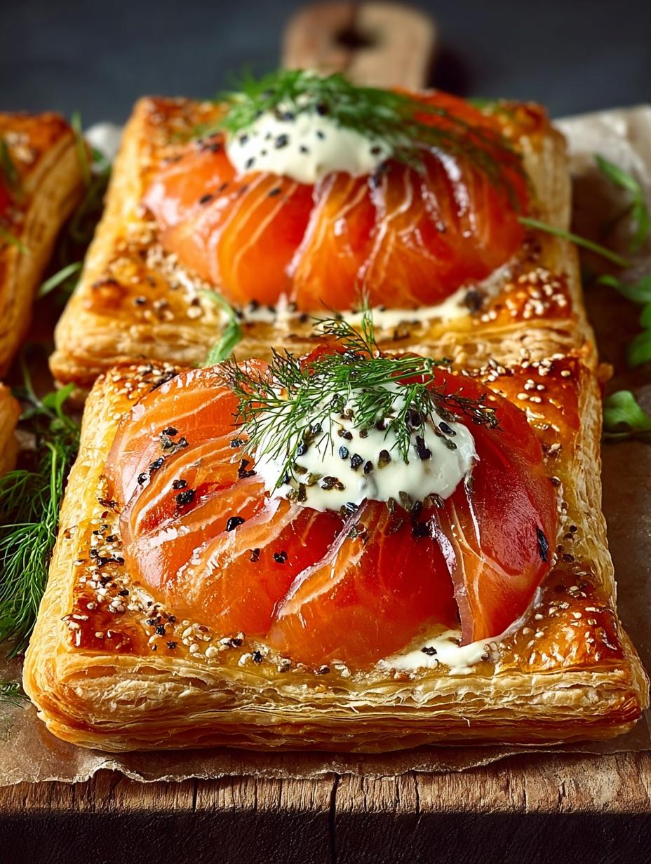 Smoked Salmon Puff Pastry
