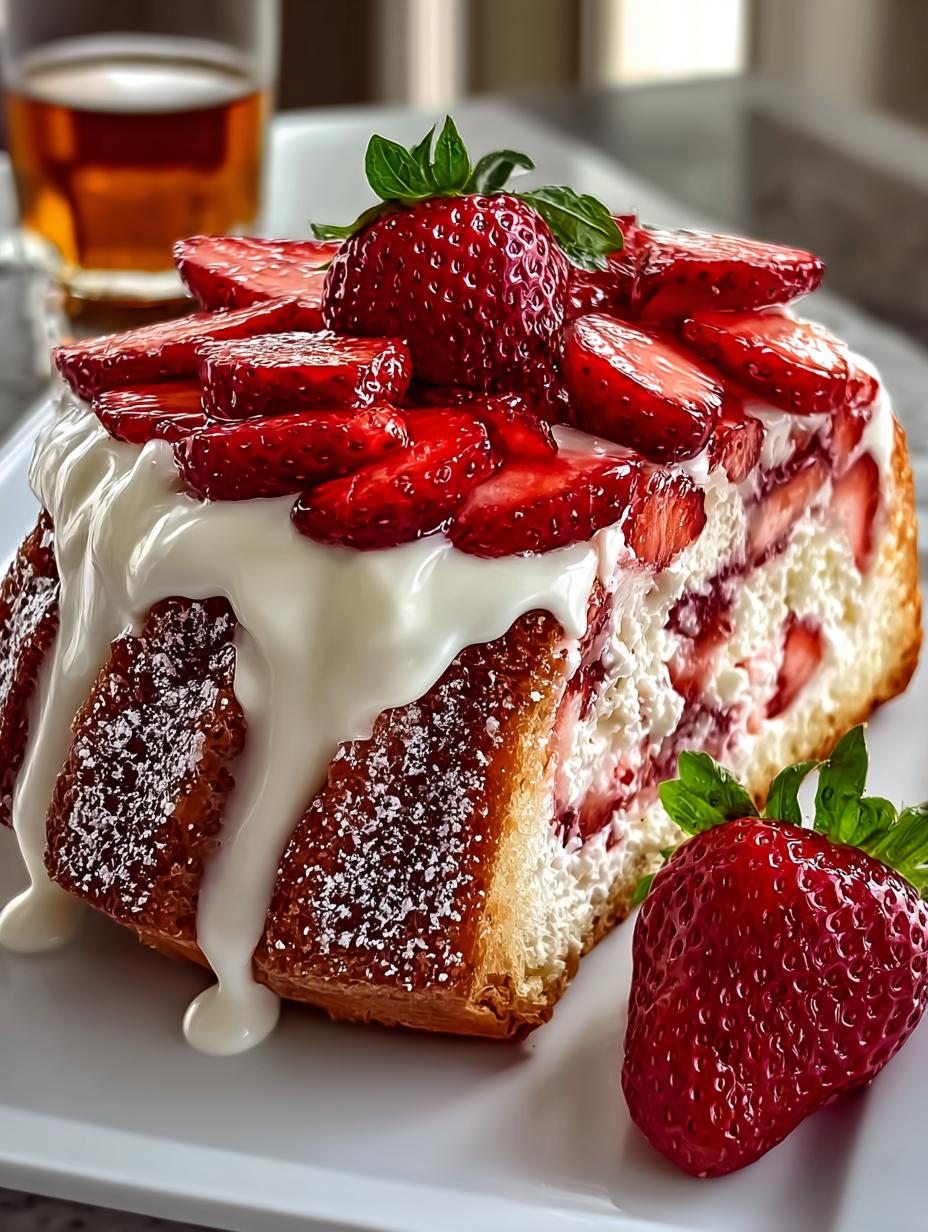 Strawberry Cream Cheese Pound Cake: 12 Delightful Steps - Strawberry Cream Cheese Pound - additional detail