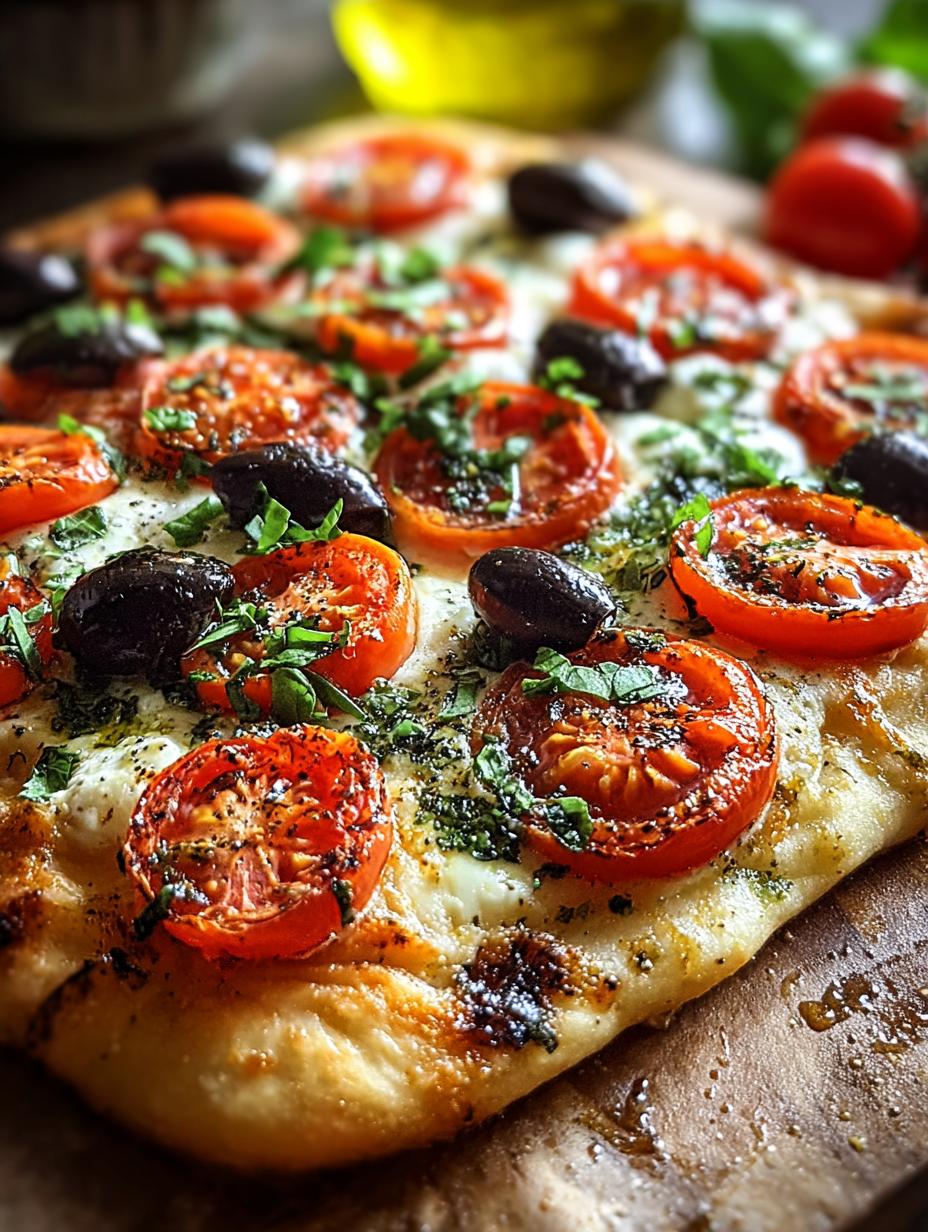 Tomato Olive Flatbread