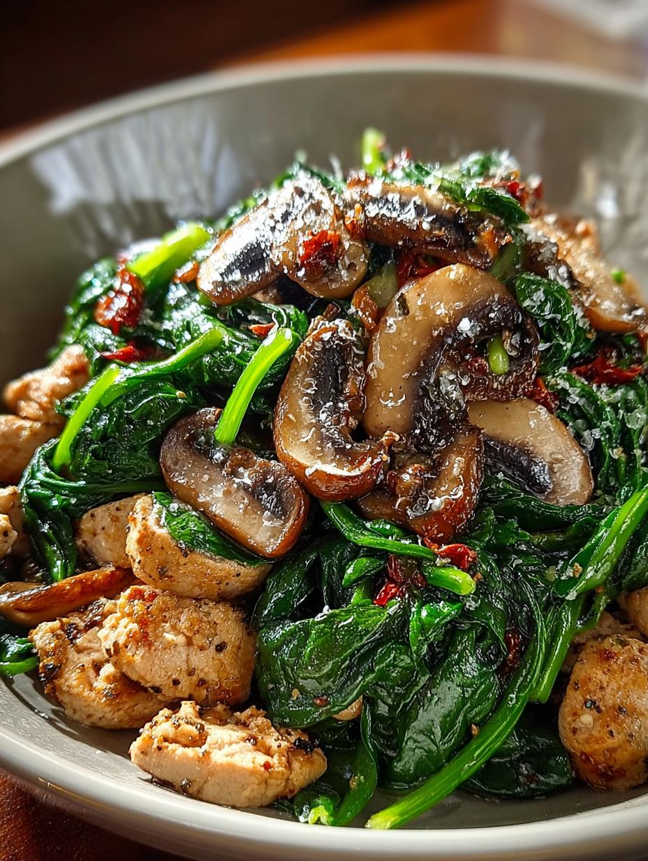 Turkey Spinach Mushroom Skillet: 5 Reasons to Love It - Turkey Spinach Mushroom Skillet - additional detail
