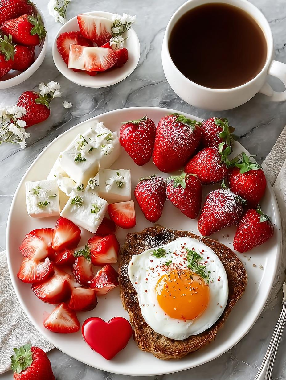 Valentines Day Breakfast Board