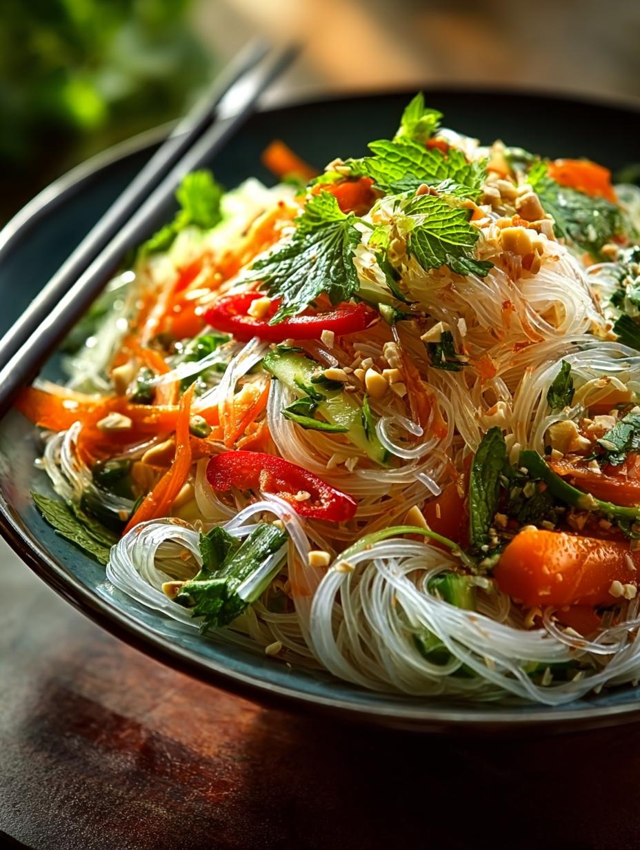 Delicious Vietnamese Glass Noodle Salad Recipe to Enjoy - Vietnamese Glass Noodle Salad - main visual representation