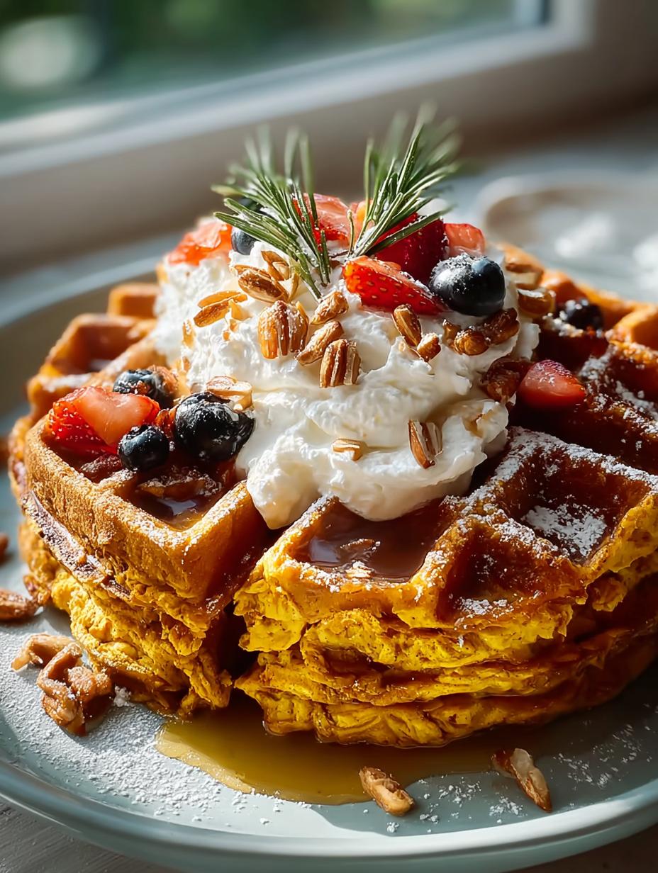 Anti Inflammatory Turmeric Waffles