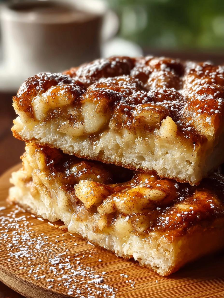 Delicious Apple Fritter Focaccia Dessert Recipe - Apple Fritter Focaccia Dessert - main visual representation