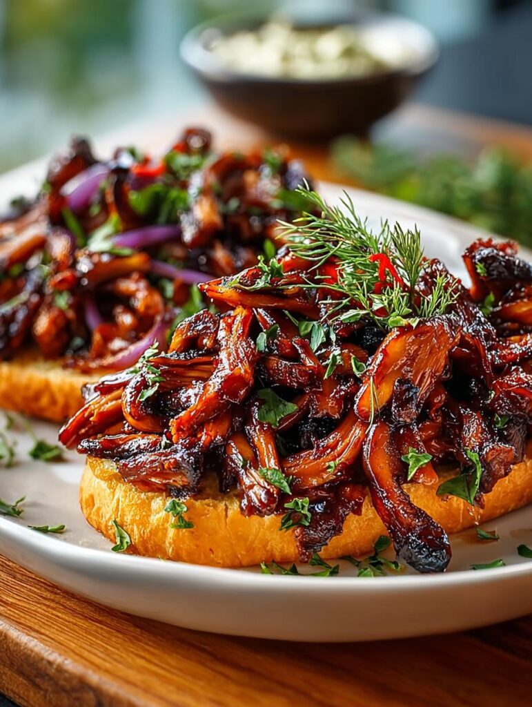 Bbq Pulled Mushrooms Savory