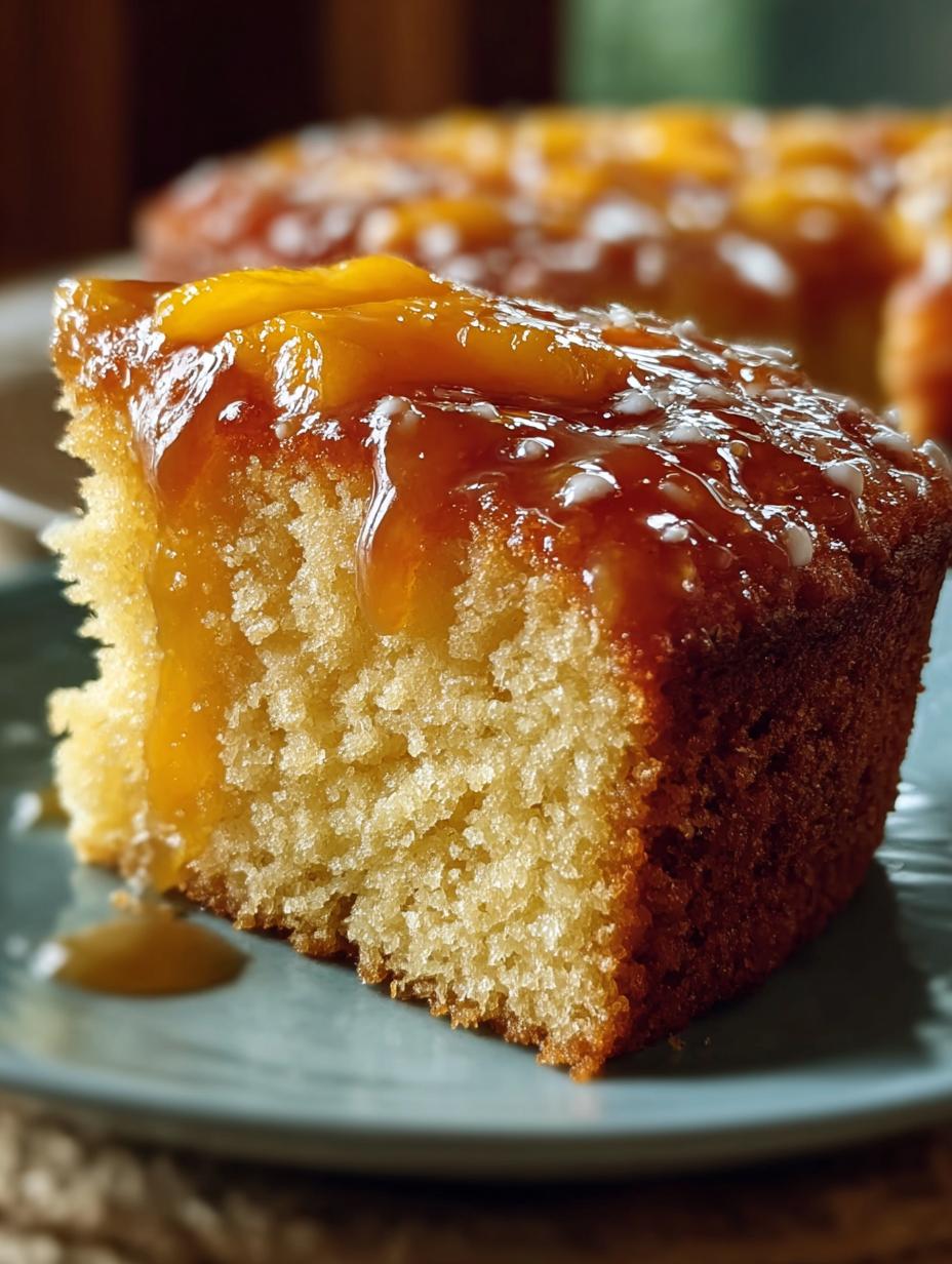 Delicious Brown Sugar Peach Cake with Creamy Frosting - Brown Sugar Peach Cake - main visual representation