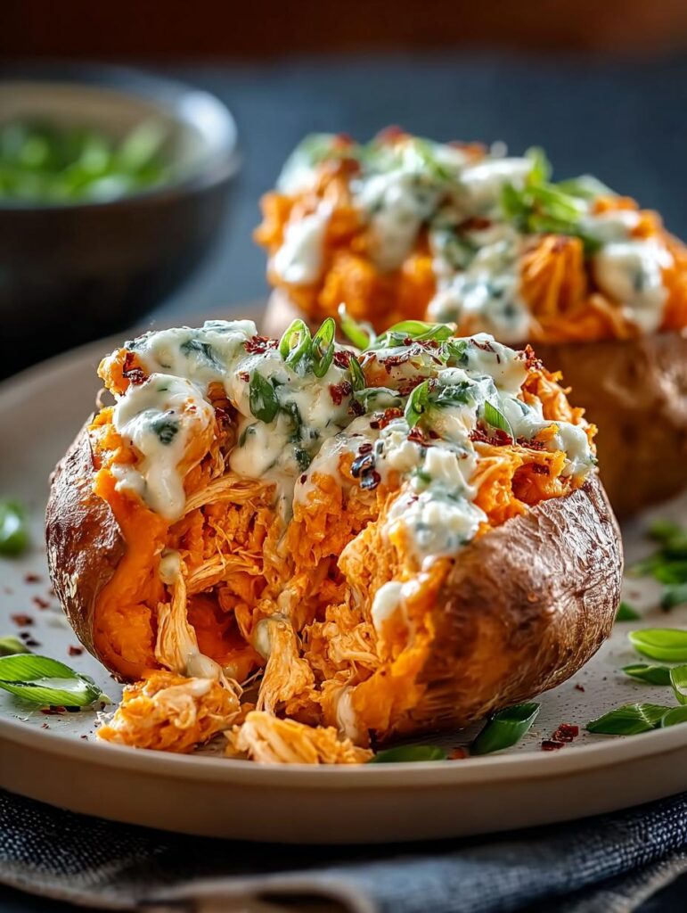 Buffalo Chicken Stuffed Sweet