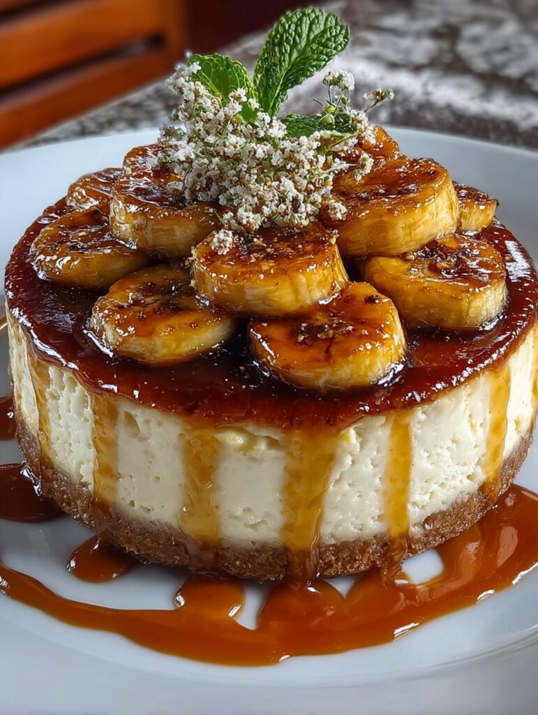 Caramelized Banana Cheesecake Rum