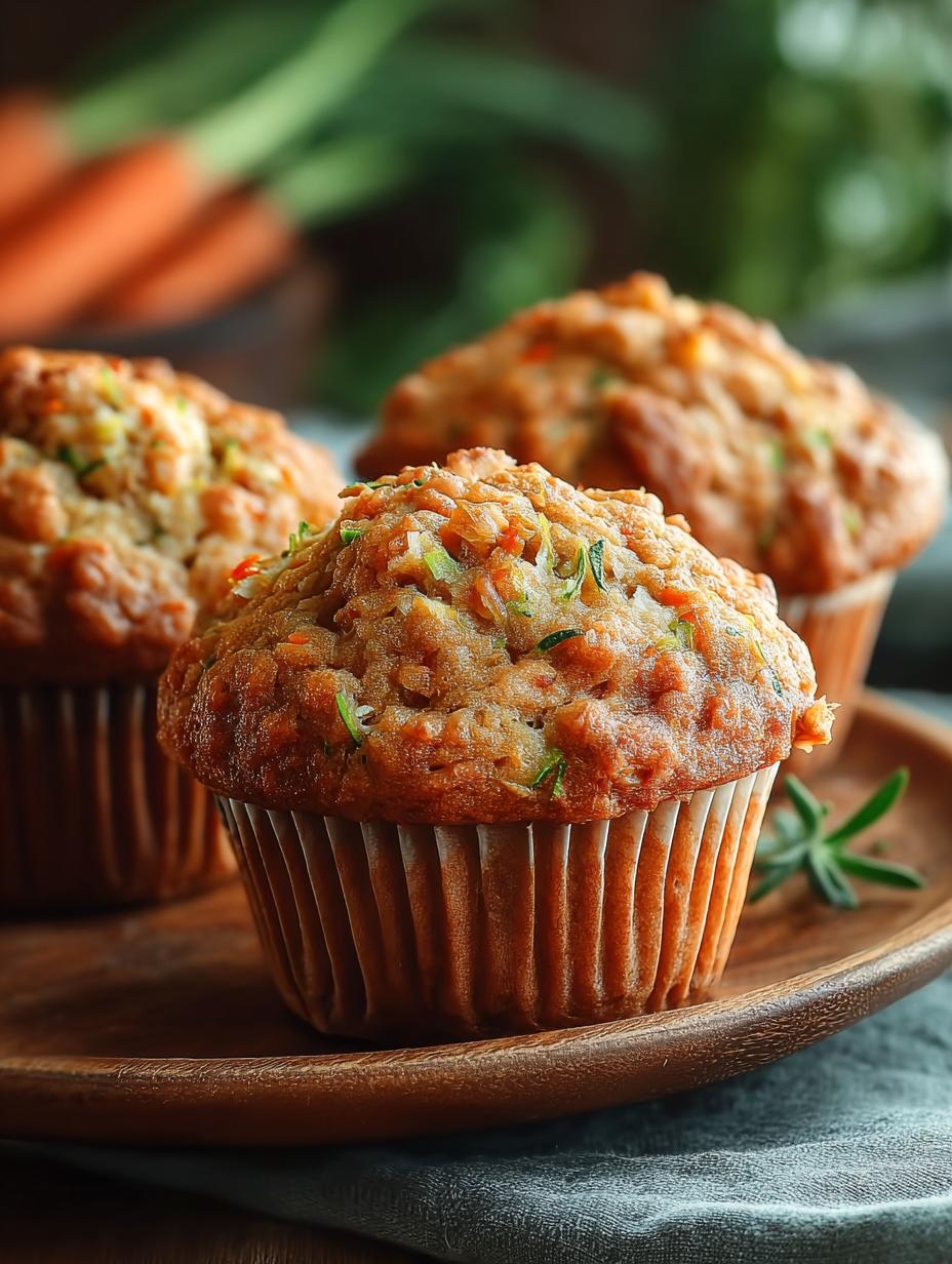 Carrot Cake Zucchini Muffins