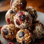 Cherry Cranberry Energy Bites