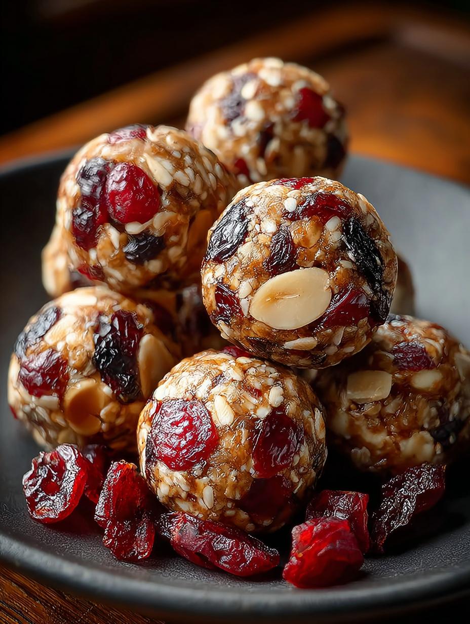 Cherry Cranberry Energy Bites: 12 Delicious No-Bake Snacks - Cherry Cranberry Energy Bites - additional detail