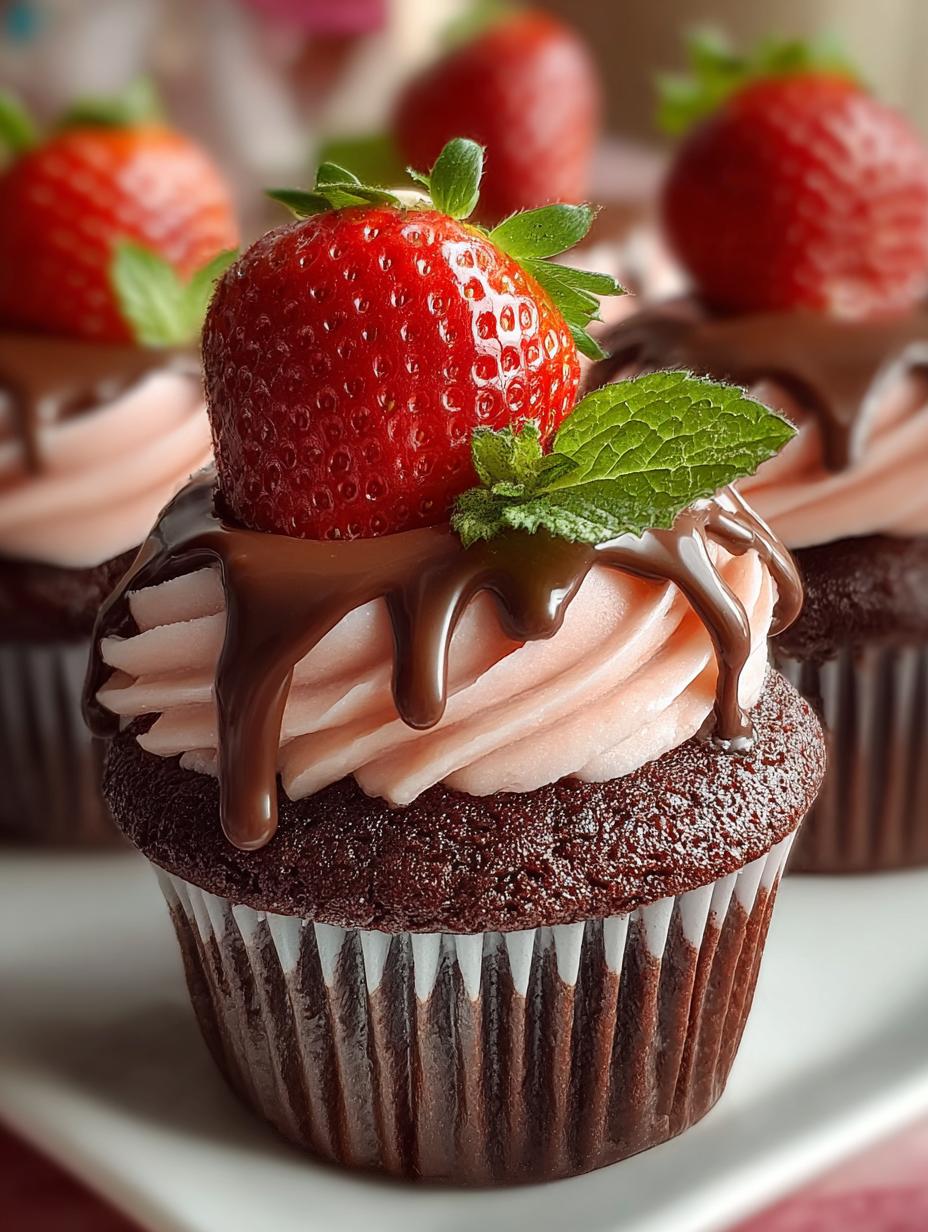 Chocolate Covered Strawberry Cupcakes: 16 Irresistible Treats - Chocolate Covered Strawberry Cupcakes - main visual representation
