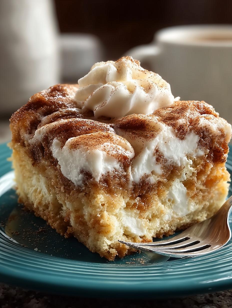Cinnamon Roll Poke Cake: 12 Layers of Sweet Delight - Cinnamon Roll Poke Cake - main visual representation