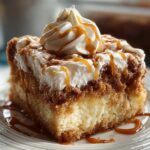 Cinnamon Roll Poke Cake