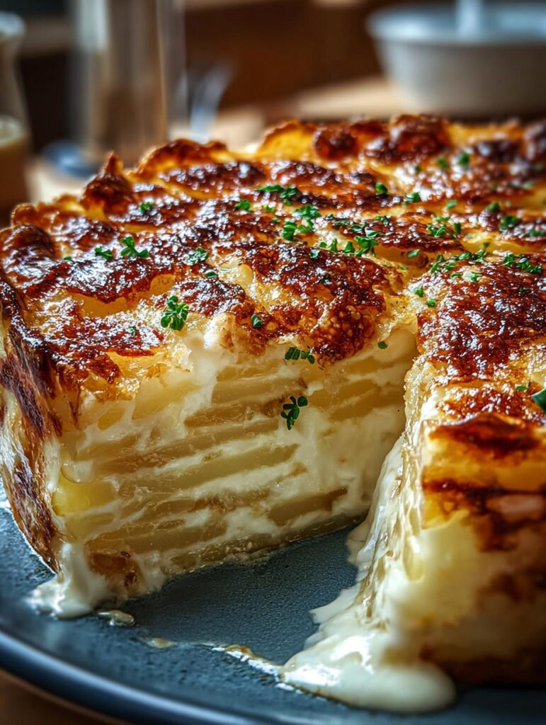 Creamy Cheese Potato Pie