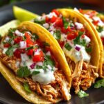 Crock Pot Chicken Tacos