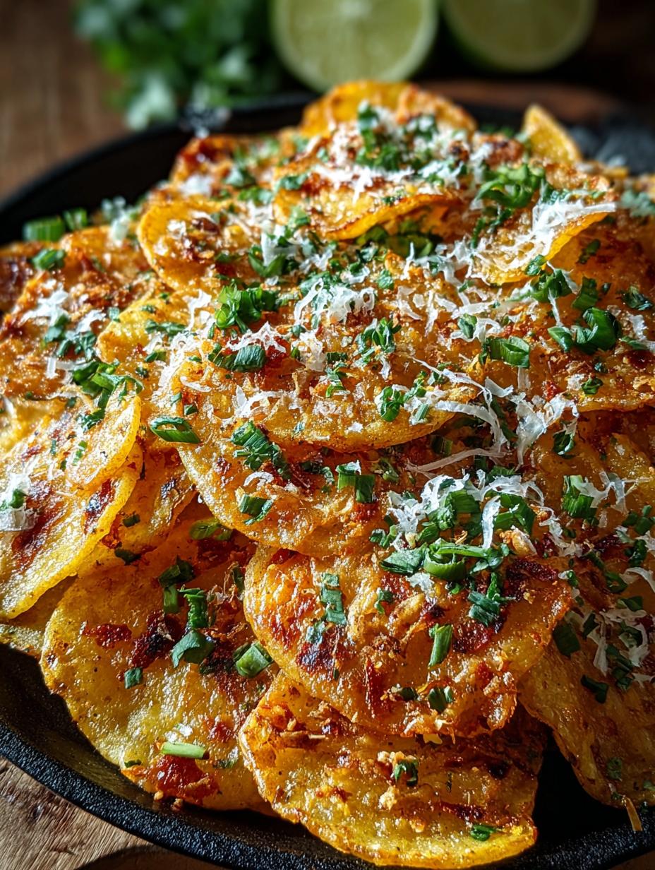 Garlic Parmesan Potato Nachos