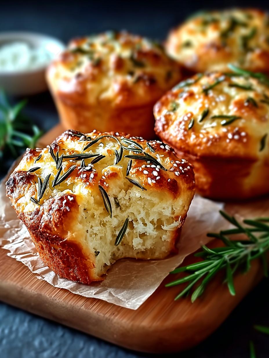Garlic Rosemary Focaccia Muffins You’ll Adore Daily - Garlic Rosemary Focaccia Muffins - additional detail