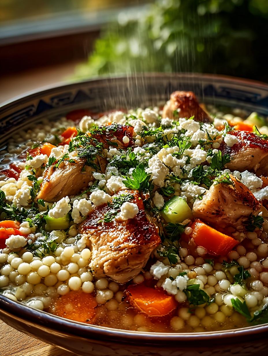 Greek Chicken Pearl Couscous