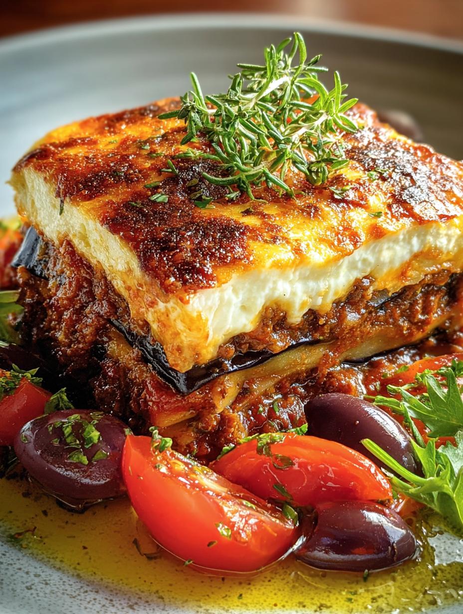 Greek Eggplant Lasagna Lamb