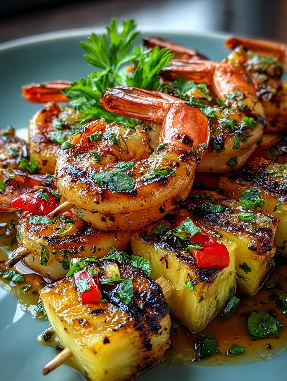 Grilled Shrimp Pineapple Skewers: 5 Simple Steps to Bliss - Grilled Shrimp Pineapple Skewers - main visual representation