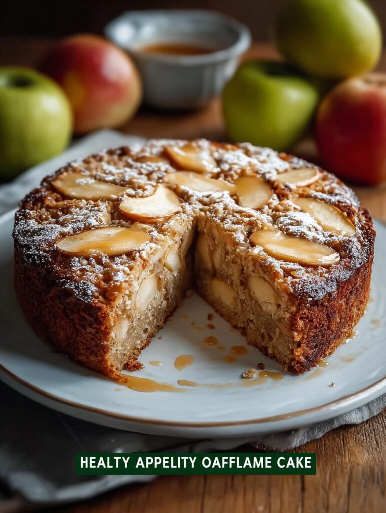 Healthy Oatmeal Apple Cake