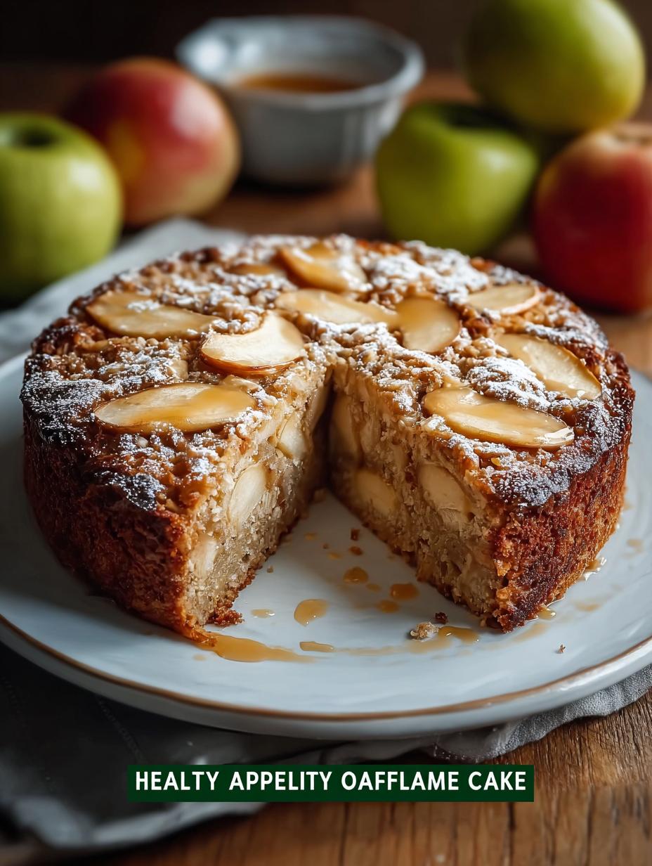 Healthy Oatmeal Apple Cake