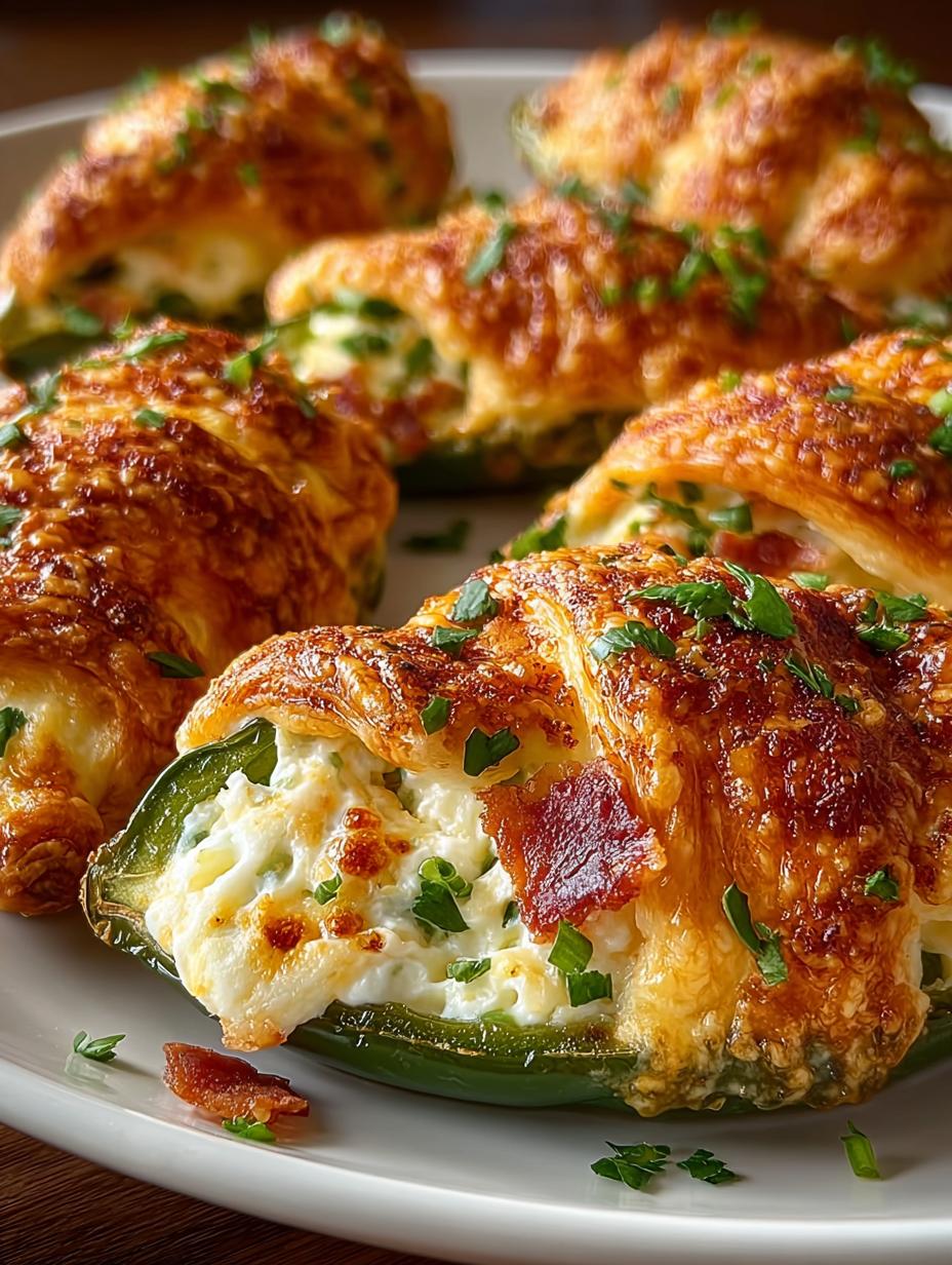 Irresistible Jalapeno Popper Cheese Stuffed Crescent Bites Delight fresh from the oven