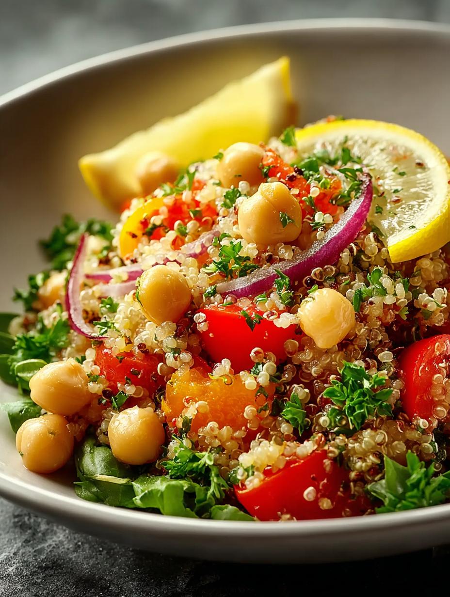 Lemon Herb Quinoa Chickpeas: 5 Refreshing Recipes - Lemon Herb Quinoa Chickpeas - additional detail
