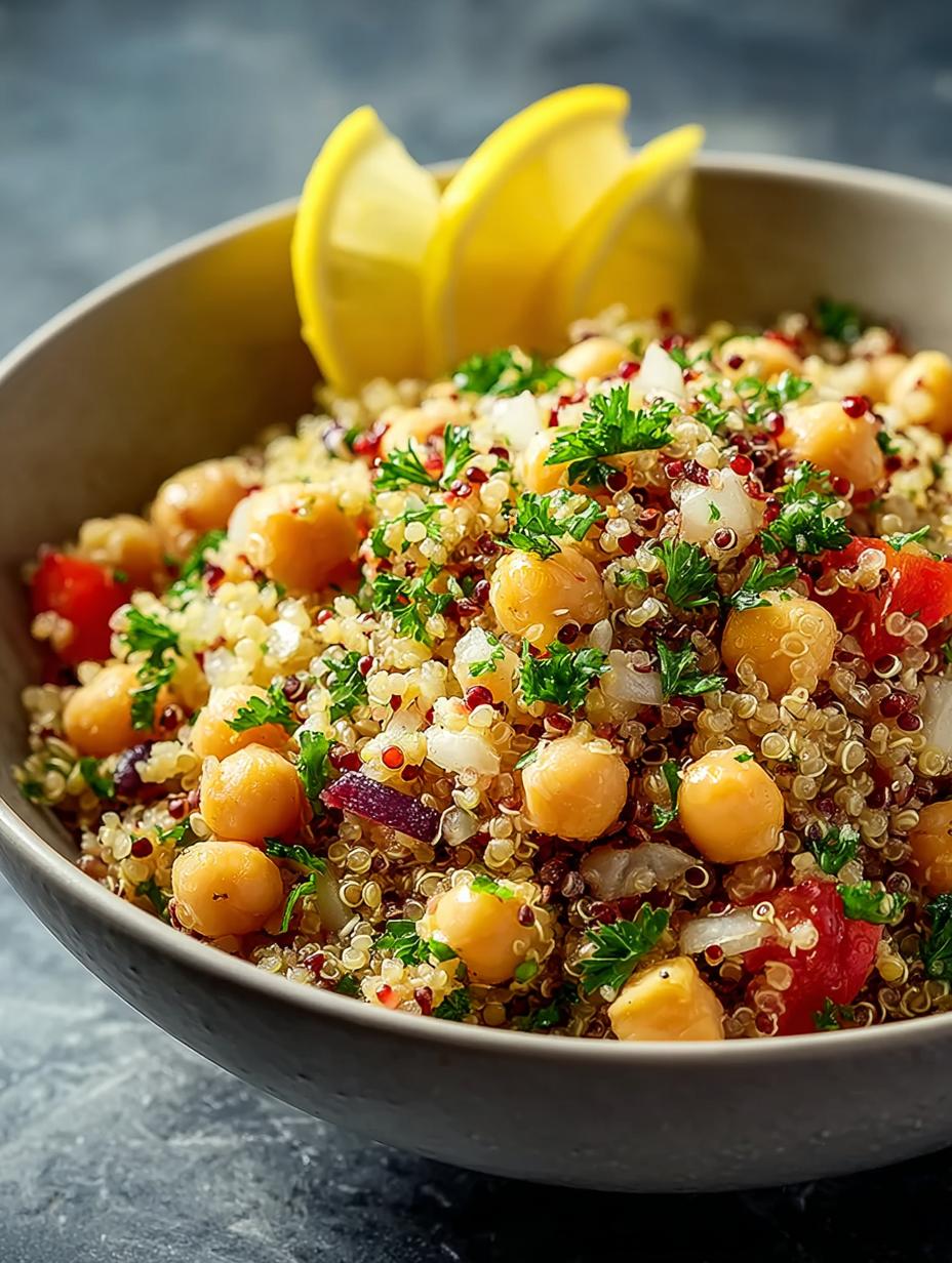 Lemon Herb Quinoa Chickpeas