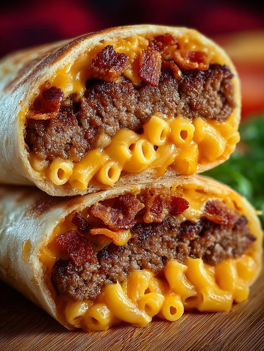 Mac Cheese Bacon Burger Rolls: 5 Irresistible Variations - Mac Cheese Bacon Burger - additional detail