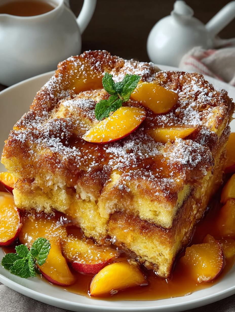 Peach Cobbler French Toast: 7 Steps to a Decadent Breakfast - Peach Cobbler French Toast - main visual representation