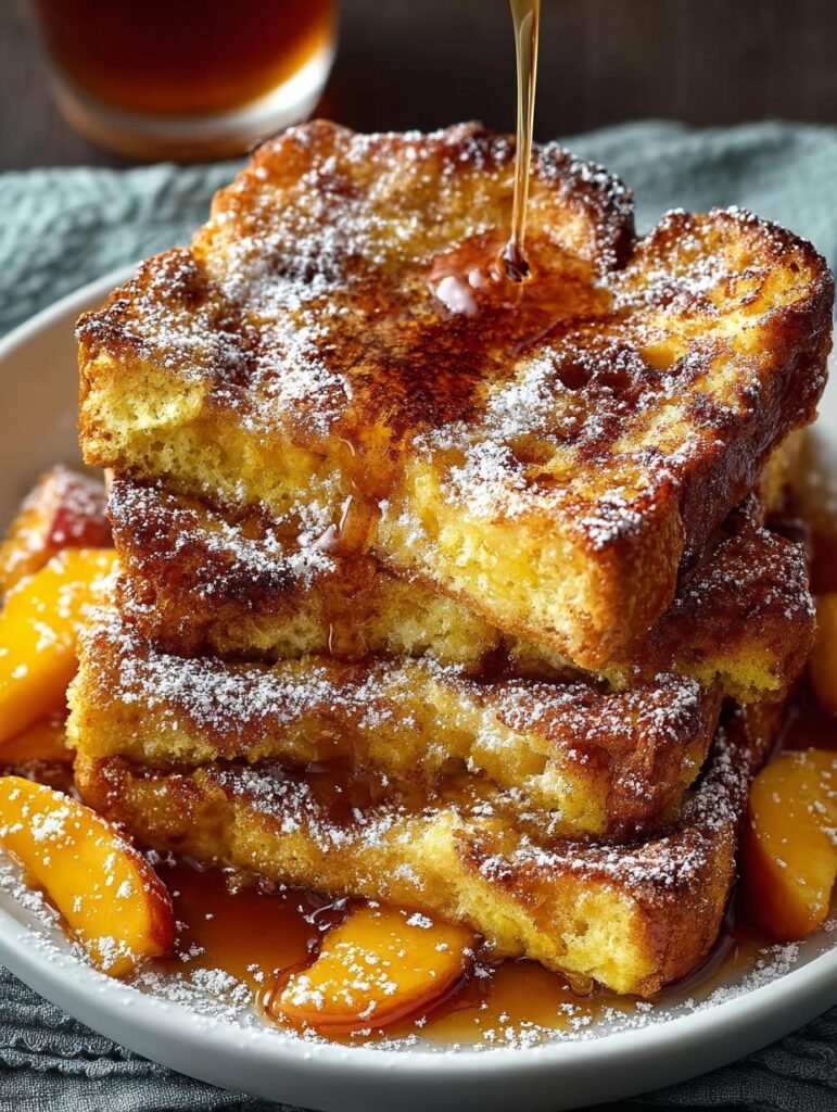 Peach Cobbler French Toast