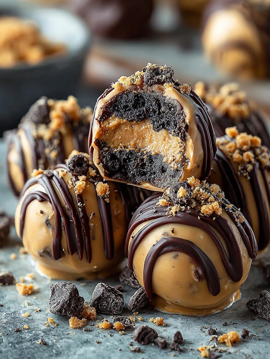 Peanut Butter Oreo Truffles: 24 Irresistible Chocolate Treats - Peanut Butter Oreo Truffles - main visual representation